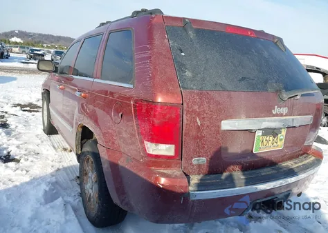 2008 Jeep Grand Cherokee Overland z USA, uszkodzony, nr VIN 1J8HS68258C171979